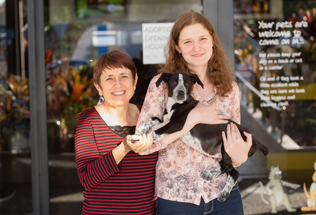 Louie with family Ashleigh and Amelia